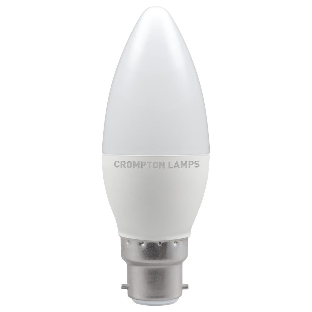 LED Thermal Plastic Candle 5W 6500K Dimmable BC-B22d