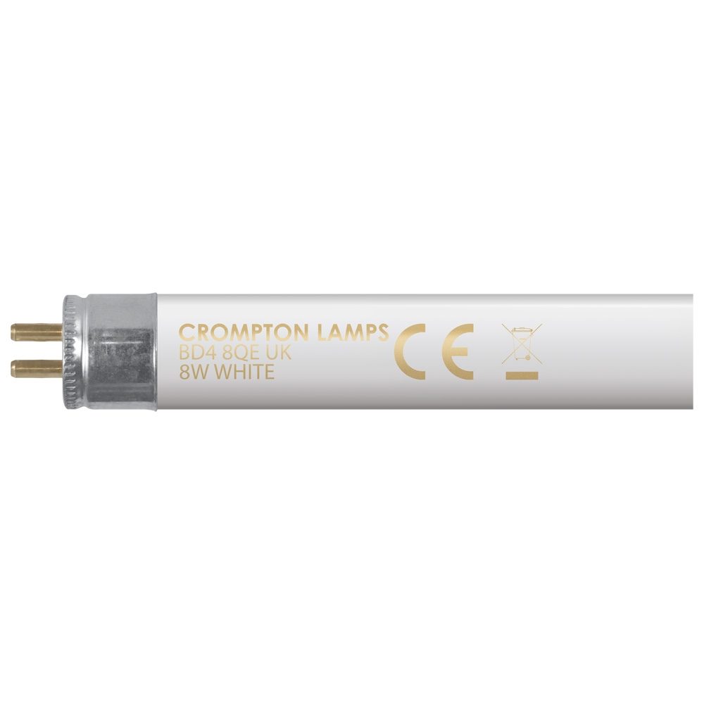 2x Crompton Tube T5 fluorescent G5 blanc standard 3500K 8W 12" 305mm F8W35 