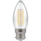 7130 - LED Candle Filament Clear 5W Dimmable 2700K BC-B22d