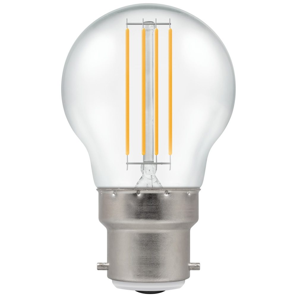 LED Filament Round 4W BC-B22d Clear Warm White
