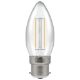 15357 - LED Candle Filament Clear • Dimmable • 2.5W • 2700K • BC-B22d