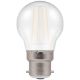 10444 - LED Filament Harlequin Round 4W White BC