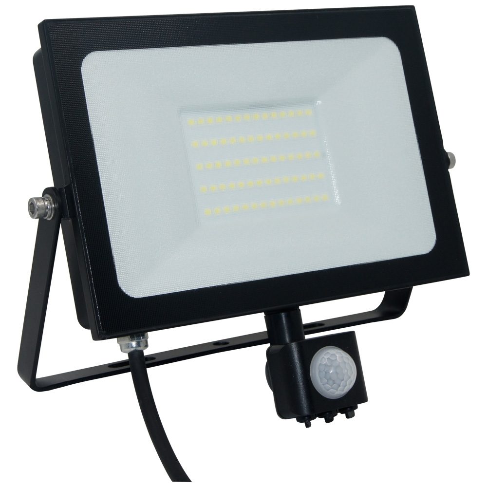 Atlas Mini 2 LED Floodlight/PIR IP65 Black 50w 3290lm-12622