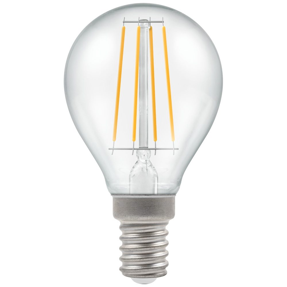 7246 - LED Round Filament Clear 5W Dimmable 2700K SES-E14