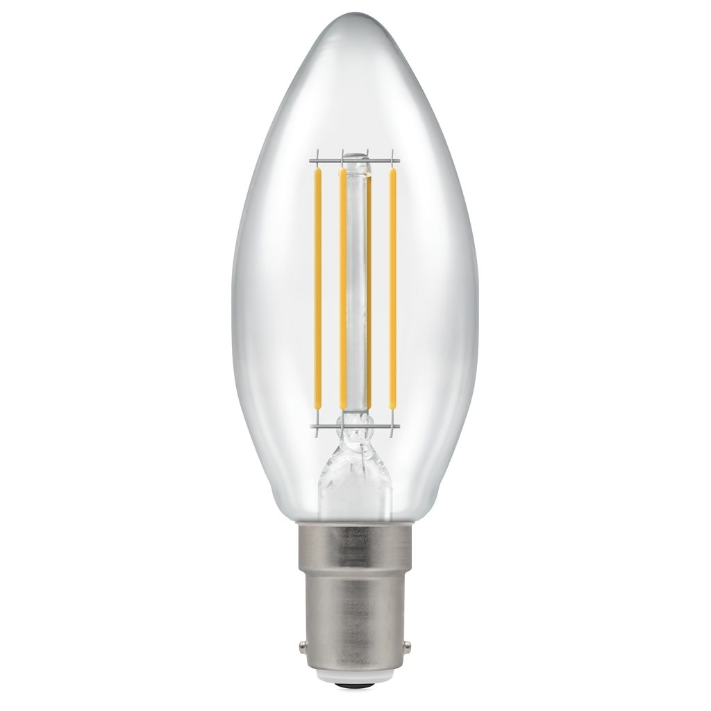 15654 - LED Candle Filament Clear • 4.2W • 2700K • SBC-B15d