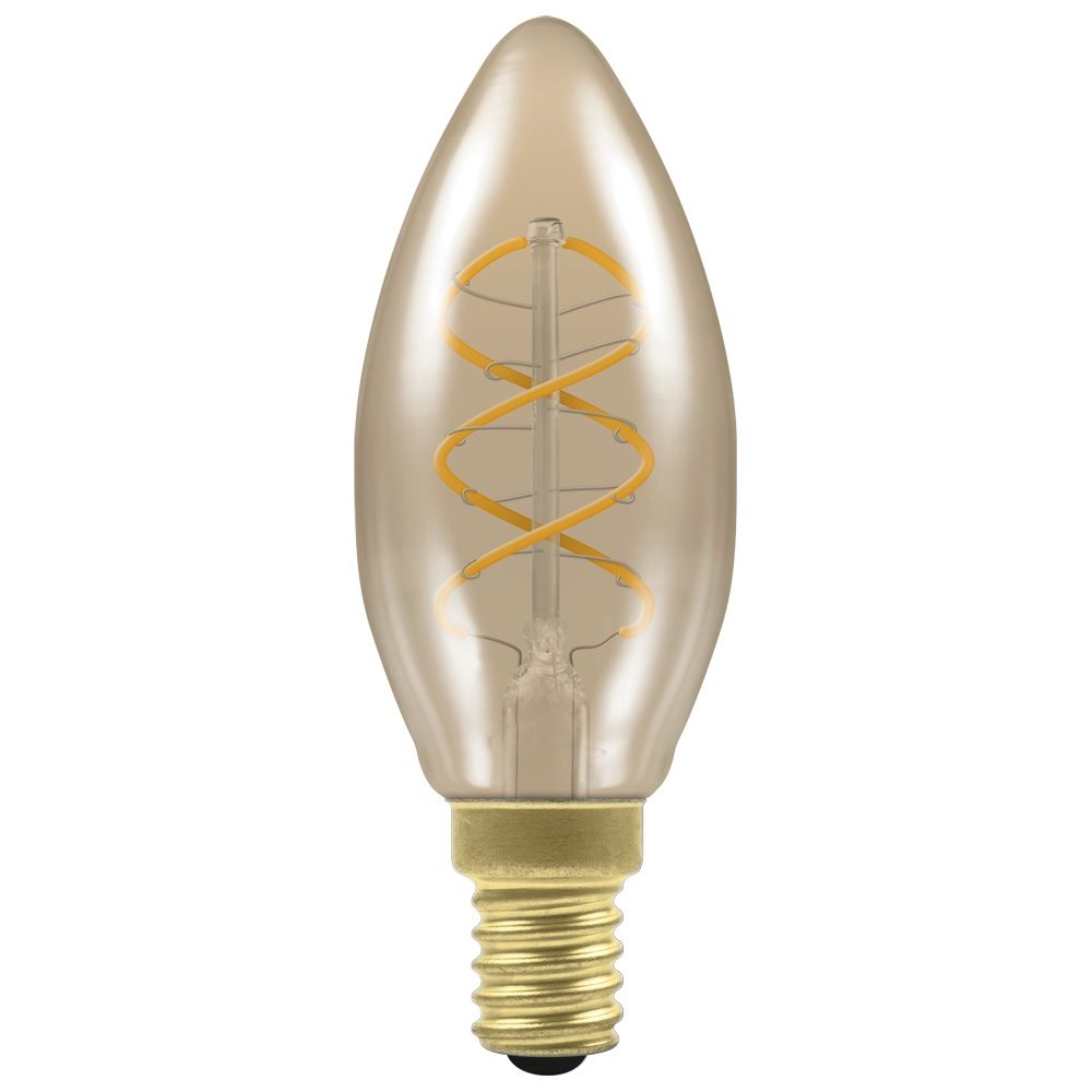 10642 - Candle Spiral Filament 3W Dim SES-E14 - Crompton Lamps Ltd