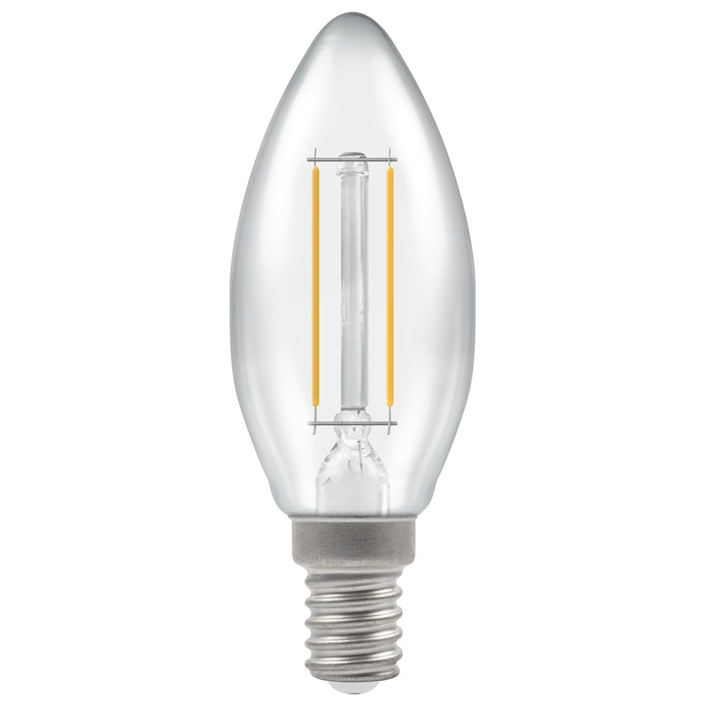 15609 - LED Candle Filament Clear • 2.2W • 2700K • SES-E14