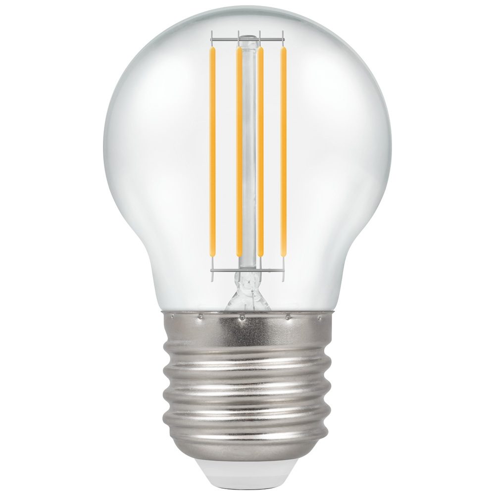 LED Filament Round 4W ES-E27 Clear Cool White