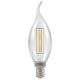 12165 - LED Bent Tip Candle Filament Clear 5W 2700K SES-E14