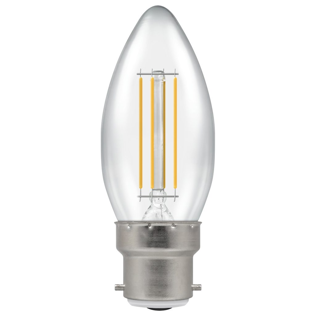 15524 - LED Candle Filament Clear • Dimmable • 5W • 4000K • SES-E14