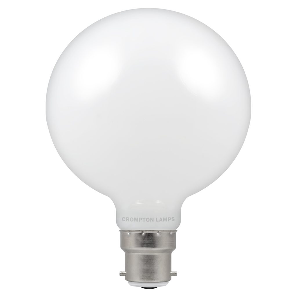 LED Globe G95 Opal Globe • Dimmable • 7W • 2700K • BC-B22d-12660